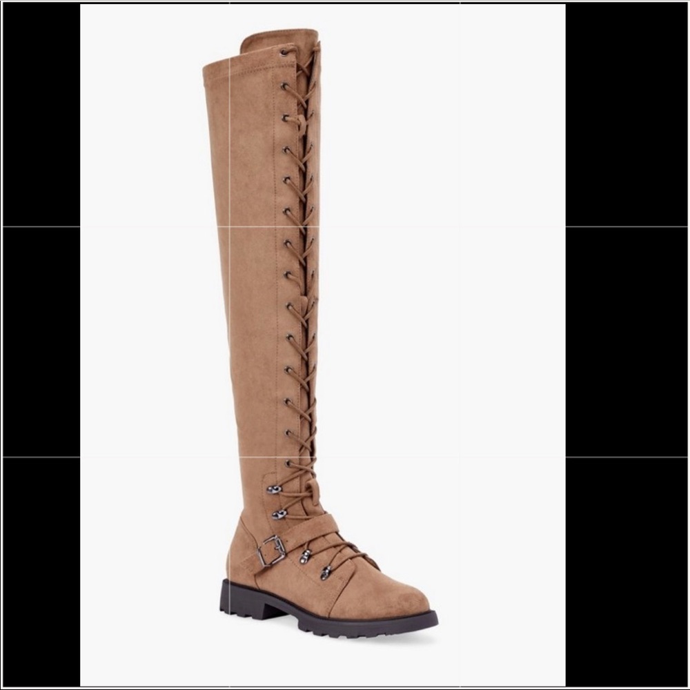 Phyllida over the knee lace up boot